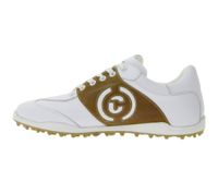 DUCA DEL COSMA Valderama Herren Golf-Schuhe mit wasserdichtem Sockensystem Damen Echtleder-Schuhe Sport-Schuhe 121257-100 Weiß