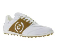 DUCA DEL COSMA Valderama Herren Golf-Schuhe mit wasserdichtem Sockensystem Damen Echtleder-Schuhe Sport-Schuhe 121257-100 Weiß