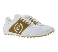 DUCA DEL COSMA Valderama Herren Golf-Schuhe mit wasserdichtem Sockensystem Damen Echtleder-Schuhe Sport-Schuhe 121257-100 Weiß