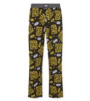RE:COVERED X STAR WARS Pyjama-Hose Herren Schlafanzug-Hose mit verschiedenen Prints Loungepants in Schwarz/Gelb oder Schwarz/Weiß