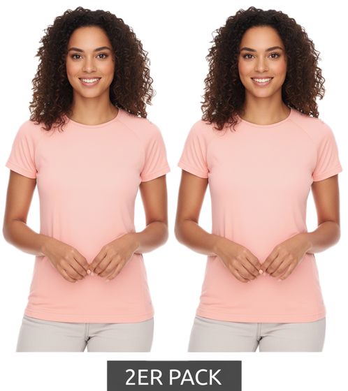 2-pack FAYN SPORTS Women's Sports Top, Breathable and Sweat-Wicking Training Shirt, 73022200 Salmon Pink