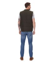 11 PROJECT PURlle Men's Quilted Puffer Vest, Lifestyle Vest 20715253 in Gray and Dark Green