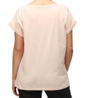 RE:COVERED X STAR WARS Camiseta de mujer con letras, algodón, cuello redondo, corte boyfriend, en rosa o blanco