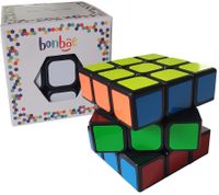 Pack de 3 Cubos de Rubik Bonbae 3x3 para Niños y Adultos. Un juego de rompecabezas que fomenta la concentración, la lógica y la habilidad. Juego educativo. Negro/Colorido.