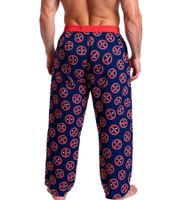 RE:COVERED X MARVEL Deadpool Icon Repeat Loungepants Herren Schlafanzug-Hose Deadpool-Print Pyjama-Hose PCMARV504 Navy/Rot