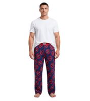 RE:COVERED X MARVEL Deadpool Icon Repeat Loungepants Herren Schlafanzug-Hose Deadpool-Print Pyjama-Hose PCMARV504 Navy/Rot