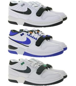 Baskets de basketball NIKE Alpha Force 88 pour homme, cuir véritable, style rétro, blanc/noir ou blanc/bleu/noir