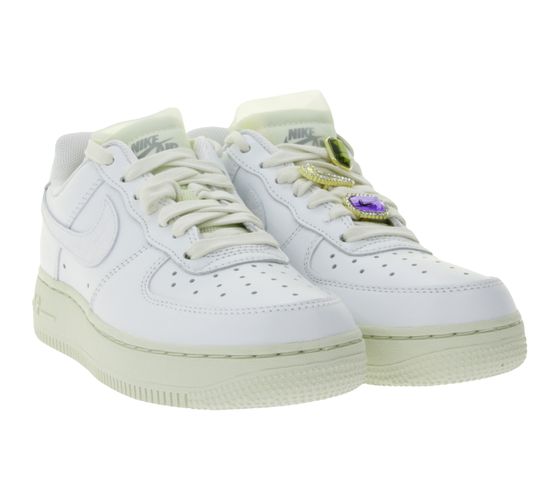 NIKE Air Force 1 LO PRM Sneakers Unisex, Vera Pelle, Sneakers Basse con Ammortizzazione Air, DN5463 100 Bianco
