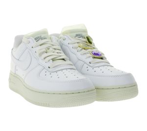 Baskets basses Nike Air Force 1 LO PRM unisexes, cuir véritable, avec coussin d'air, DN5463 100, blanches