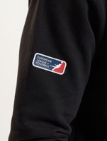 European League Of Football Herren Hoodie mit Helvetic Guards-Logo Kapuzenpullover Baumwoll-Pullover in Rot und Schwarz