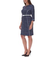 2-Pack Polka Dot Women's Dress with Belt, Beach Outfit, Midi Dress 940590 Dark Blue/White