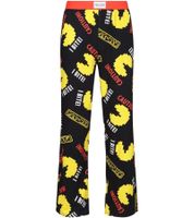 RE:COVERED X Pac-Man Pantalones de pijama para hombre con estampado integral de Pac-Man en negro/amarillo o negro/rojo