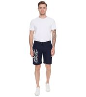 Confezione da 2 boxer da bagno da uomo GEOGRAPHICAL NORWAY Quara con stampa del logo, pantaloncini da bagno con tasche, pantaloncini da bagno 001 Blu navy
