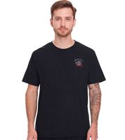 2-pack of U.S. SPORT AMERICA men's basic cotton crew neck short-sleeved t-shirts in blue/black, black/white, or blue/white