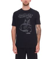 2-pack of U.S. SPORT AMERICA men's basic cotton crew neck short-sleeved t-shirts in blue/black, black/white, or blue/white