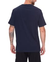 2-pack of U.S. SPORT AMERICA men's basic cotton crew neck short-sleeved t-shirts in blue/black, black/white, or blue/white