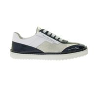 DUCA DEL COSMA Trophy Women's Golf Shoes, Genuine Leather with Patent Leather, Sports Shoes, 150281-31 Blue/Gold