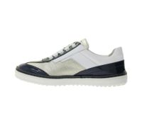 DUCA DEL COSMA Trophy Women's Golf Shoes, Genuine Leather with Patent Leather, Sports Shoes, 150281-31 Blue/Gold