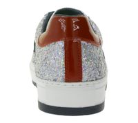 DUCA DEL COSMA Pine Women's Genuine Leather Shoes with Patent Leather, Glittering Everyday Shoes 150591-61 Silver/Blue/Red