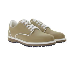 Chaussures de golf homme DUCA DEL COSMA Elpaso avec système d'imperméabilité, cuir véritable, chaussures de sport 123265-114 Beige-Taupe