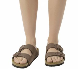 BIRKENSTOCK Arizona Nubuck Leather Slippers for Men and Women, Made in Germany, Narrow Width, 352203 Brown BIRKENSTOCK Arizona Nubuck Leather Slippers for Men and Women, Made in Germany, Narrow Width, 352203 Brown
