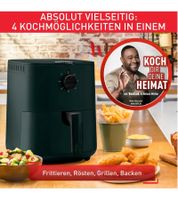 Freidora de aire Tefal Easy Fry Essential de 3,5 L para hasta 4 personas, resultados crujientes, bajo en grasa, pequeño electrodoméstico de cocina, rápido y de bajo consumo, EY130310, color Verde oscuro