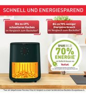 Freidora de aire Tefal Easy Fry Essential de 3,5 L para hasta 4 personas, resultados crujientes, bajo en grasa, pequeño electrodoméstico de cocina, rápido y de bajo consumo, EY130310, color Verde oscuro