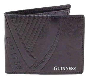 Cartera Guinness con el logotipo, robusta, compacta, negra Cartera Guinness con el logotipo, robusta, compacta, negra