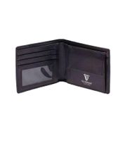 Cartera Guinness con el logotipo, robusta, compacta, negra