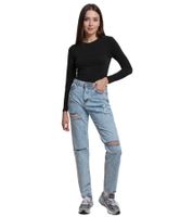 Jeans femme UNEFFECTED, différents styles, en coton, bleu denim