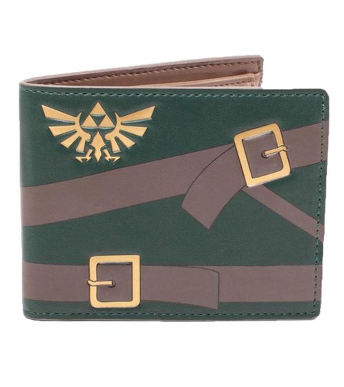 The Legend of Zelda Geldbörse mit Hylianische Wappen Portmonaie Grau/Braun