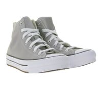 Zapatillas Converse Chuck Taylor All Star de caña alta para mujer con entresuela de EVA, Classic Chucks A07346C Gris Oscuro
