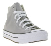Zapatillas Converse Chuck Taylor All Star de caña alta para mujer con entresuela de EVA, Classic Chucks A07346C Gris Oscuro