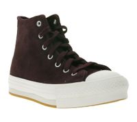Converse Chuck Taylor All Star Eva Lift - Zapatillas de mujer, Chucks de caña alta con plantilla de espuma suave, zapatillas retro de piel auténtica A11596C, color rojo vino