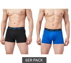 Confezione da 6 boxer da uomo in cotone PUMA Everyday Basic 701232894 007 Blu/Nero