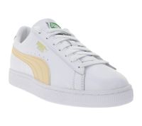 PUMA Basket Classic XXL - Zapatillas de piel auténtica para mujer, zapatillas bajas informales con cordones, 374923 Blanco