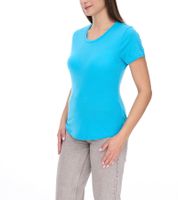 Camiseta ELEVATE Jade para mujer, sostenible, de manga corta, 160 g/m², básica, interior, 3750143 Azul Claro, paquete de 5
