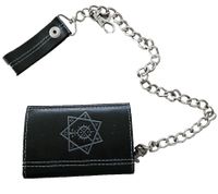 Cradle of Filth Vinyl Stylish Welsh Metal Band Wallet with Logo Print, Black