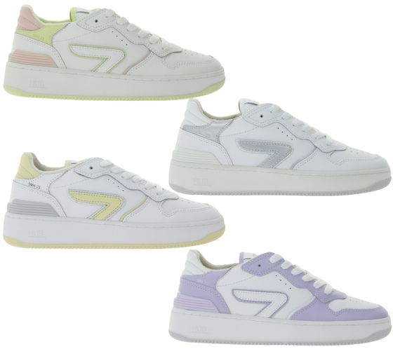 HUB Smash L31 Women's Terry-Lined Sneakers, Genuine Leather, Gym Shoes, W5008L31-L10 White