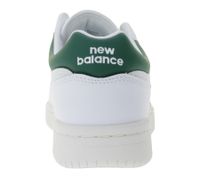New Balance Herren Sneaker Echtleder-Schuhe mit Ortholite-Sohle Low-Top Schuhe BB480LGT Weiß/Grün