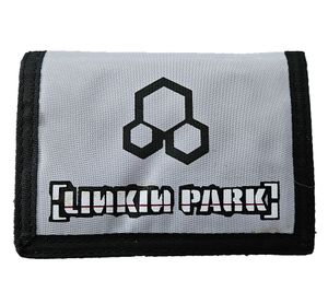 Cartera elegante de Linkin Park con logo, gris Cartera elegante de Linkin Park con logo, gris