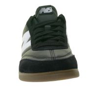 Baskets New Balance pour homme, chaussures basses en cuir véritable avec écusson N, URC42LB, noir/blanc