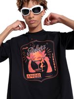 T-shirt DWD Studioz Ipanema pour homme, col rond, grand imprimé sur le devant, noir ou beige T-shirt DWD Studioz Ipanema pour homme, col rond, grand imprimé sur le devant, noir ou beige