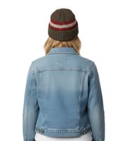 Bonnet d'hiver unisexe Trust Co en crochet, bonnet doux à rayures, en coton, bleu marine/blanc, marron/blanc, kaki/blanc ou bleu marine/rouge Bonnet d'hiver unisexe Trust Co en crochet, bonnet doux à rayures, en coton, bleu marine/blanc, marron/blanc, kaki/blanc ou bleu marine/rouge