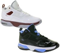 NIKE JORDAN Stay Loyal 3 Kinder Sneaker Mädchen und Jungen Echtleder Turnschuhe Low-Top Basketball FB9922 Weiß/Rot oder Schwarz/Blau