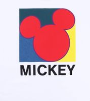 RE:COVERED X Disney Men's T-Shirt with Various Styles and Mickey Mouse Prints, Round Neck Cotton T-Shirt in White, Black, Purple, and Blue