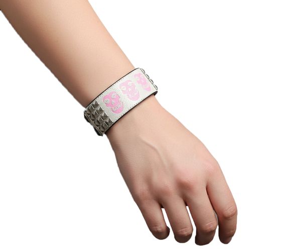 Misfits Band Bracelet with Logo - Fan Merchandise - Beige