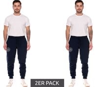 2er Sparpack CAMP DAVID Herren Jogging-Hose mit Baumwollanteil Sweat-Hose Trainings-Hose 428251 2301 Dunkelblau