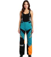 SCOTT Shell Pro Women's Motocross Bib Pants Motorsport Clothing Waterproof Softshell Pants 245006 Blue/Orange or Blue/Pink