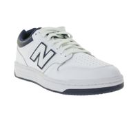 Zapatillas New Balance 480 para hombre, de piel auténtica y con plantilla Ortholite, caña baja, BB480LWN, blanco/azul
